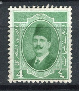 EGYPT; 1923 early King Faud issue Mint hinged 4m. value