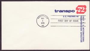 U565 Transpo '72 uncacheted FDC