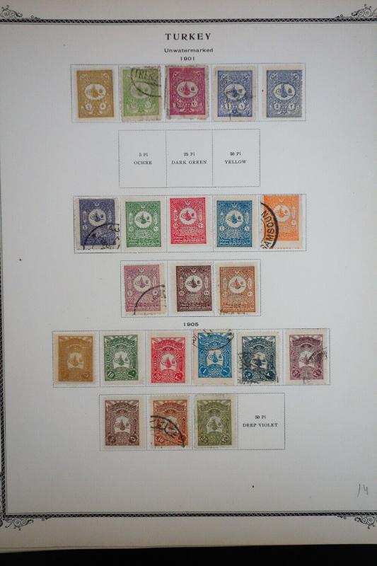 Turkey 1800's to 1940's Stamp Collection