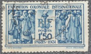 DYNAMITE Stamps: France Scott #262 (crease) USED