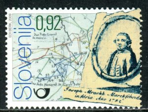 703 - SLOVENIA 2009 - Jozef Mrak - Slovene Cartographer - Maps - MNH Set