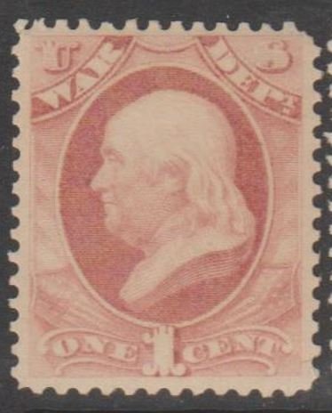 U.S. Scott #O114 Franklin War Dept - Official Stamp - Mint Single