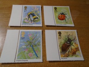 Great Britain  #  1098-1102  MNH   Insects