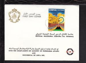 Libya Oil Terminal 1968 U/A FDC BIN