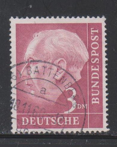 Germany,  3m Pres. Heuss (SC# 721) Used