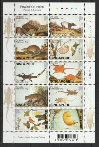 2002 Singapore -Sc 1002-5 - 4 MS - MNH VF - William Farquhar Collection