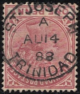 TRINIDAD 1883  Sc 69 1d  Used, scarce ST. JOSEPH postmark/cancel