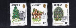 JERSEY #284-286 1981 CHRISTMAS MINT VF NH O.G