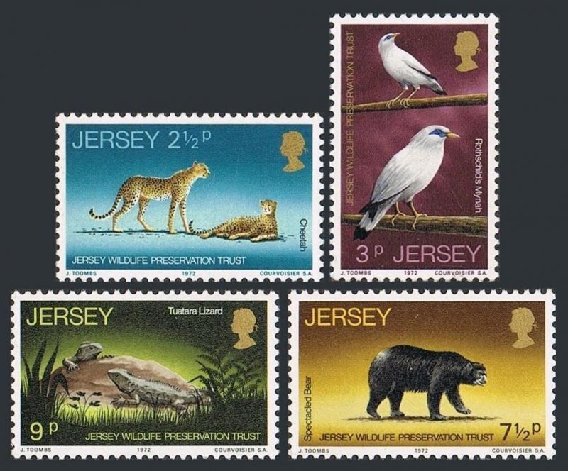 Jersey MNH 65-8 Wildlife 1972