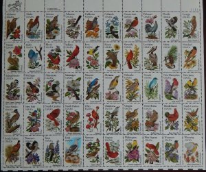 US 1982 Sheet,State Birds & Flowers 50 stamps 20¢ Scott # 1953-2002,VF MNH**