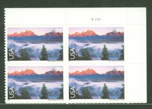 United States #C147 Mint (NH) Plate Block (Landscapes)