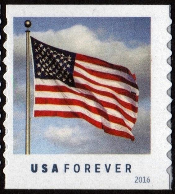 SC#5053 (49¢) U.S. Flag Single (2016) SA