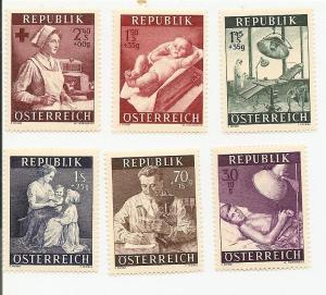 Austria B288-293 MNH