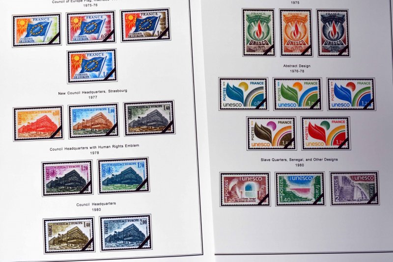 COLOR PRINTED FRANCE 1941-1999 SEMI-POSTALS + STAMP ALBUM PAGES (87 ill. pages)