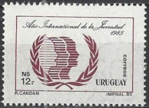 Uruguay  1178   MNH  International Youth Year