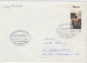 Germany Frankfurt 1975   Bahnpost railway  zug stamps cover r20113