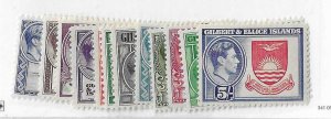 Gilbert & Ellice Islands  Sc #40-51 set of 12 OG VF