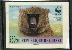 Guinea 2000 WWF MONKEY BABOON 1 value Imperforated Mint (NH)