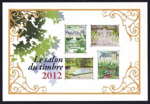 France Yt Block N°132 2012 SALON DU STAMP Paris Sheet of 4