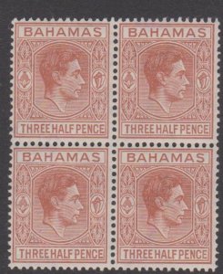 Bahamas Sc#102 MH Block of 4