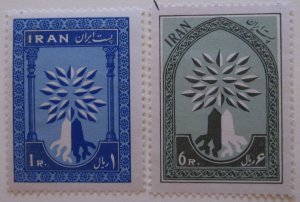 Iran 1154-5 MNH Cat $3.25 World Refugee Year UN Topical Full Set