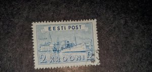 Estonia # 138, Used, light cancel, Tallinn Harbor, Cat value, $8.00