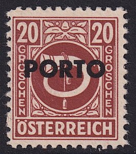 Austria - 1946 - Scott #J196 - MNH - Post Horn - overprint