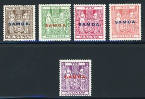 SAMOA (156-160), EXTREMELY FINE, og - 424270