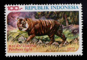 Indonesia Scott 1016 MH* Tiger stamp from sheet