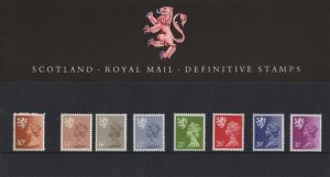 GB 1984 Scotland Machin Regionals 10p to 31p Presentation Pack no 6 Cat £12 U/M