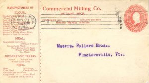 United States Michigan Detroit, Mich. 1899 Barry Machine Type O9(1)  Postal S...