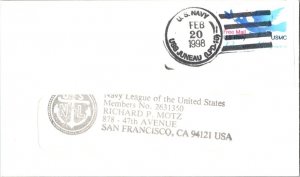 United States Ships US Navy - USMC Dove Peace Keepers Free Mail 1998 U.S. Nav...