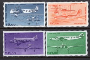 France 1984-1987 Airmail 4 High Values MNH