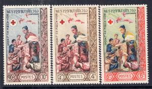 Laos 85-87 Red Cross MNH VF