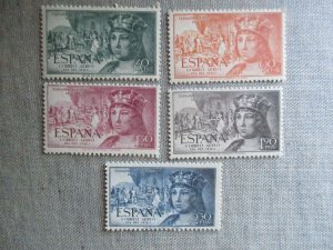 Spain, Scott# C139-C143, MNH