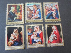Burundi 1970 Sc B46-8,CB12-4 Christmas Religion set MNH