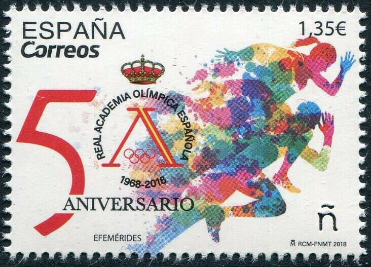 HERRICKSTAMP NEW ISSUES SPAIN Sc.# 4281 Royal Olympic Academy