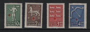 Finland    #B54-B57  MH   1943  Red Cross