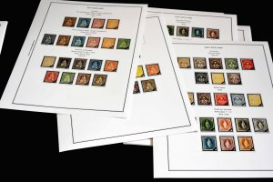 COLOR PRINTED SWITZERLAND 1843-2010 STAMP ALBUM PAGES (213 illustrated pages)