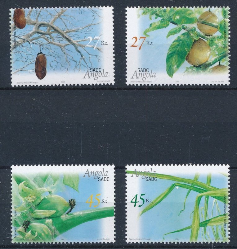 [BIN2832] Angola 2004 Plants good set of stamps very fine MNH