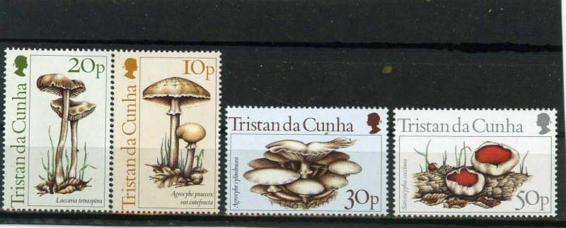 TRISTAN DA CUNHA 1984 FLORA MUSHROOMS SET OF 4 STAMPS MNH