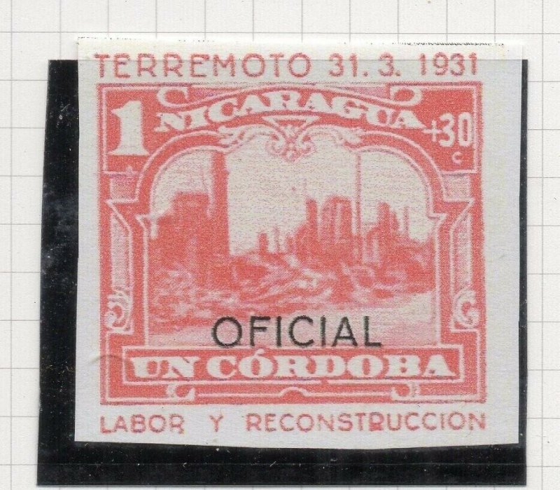 Nicaragua 1931 PROOF Issue Fine Mint Hinged 1Cor. Optd Official NW-14280