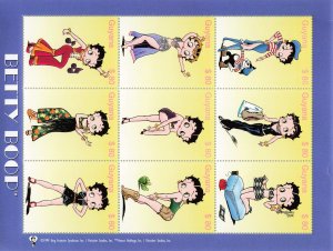 GUYANA 2000   BETTY BOOP SET AND S/S  3510-11   MNH