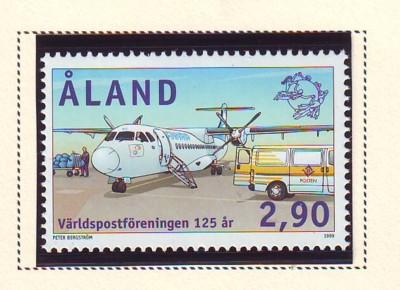 Aland Finland Sc 159 1999 UPU Anniversary stamp mint NH