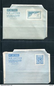 Burma 2 Postal Stationary wrappers Air letter Mint 14814