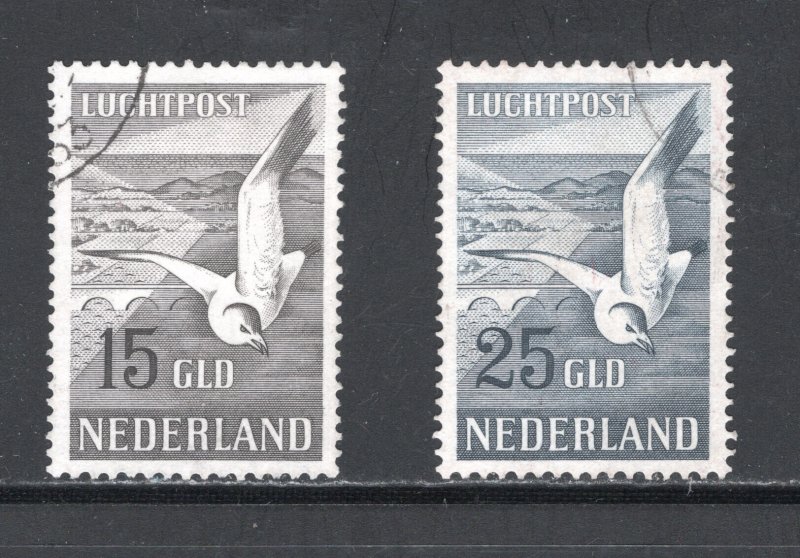 Netherlands #C13-C14   VF/XF, Used, Gray and Blue Gray Seagull  ...  4200767