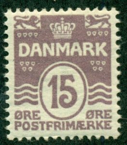 DENMARK #63, Mint Never Hinged, Scott $81.00