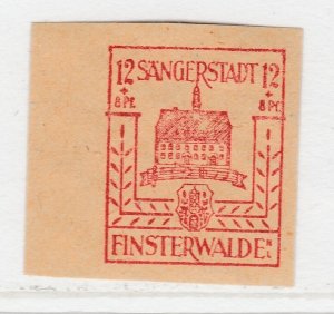 Finsterwalde WWII Germany World War II Local Stamp 1946 12+8pf MNH** A20P4F185-