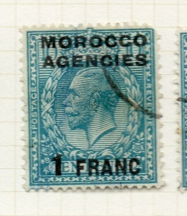 Morocco Agencies French Zone 1917-24 Issue 1F. Optd Surcharged NW-180694
