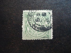 Stamps - India Cochin - Scott# 9 - Used Part Set of 1 Stamp